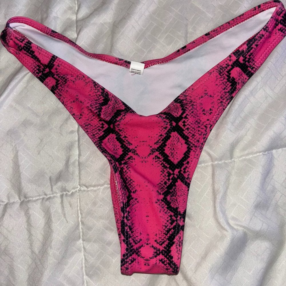 Snakeskin Bikini Bottoms